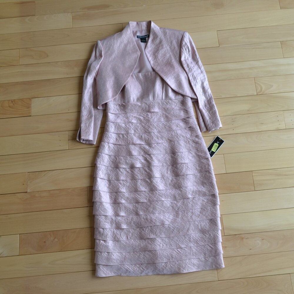 NWT Vintage Jessica Howard Cropped Jacket Midi Dress Set